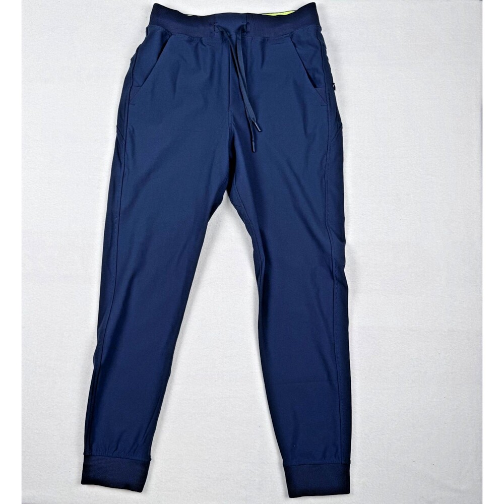 Birddogs Men's Navy Drawstring Stretch Performance Jogger Pants Medium Short